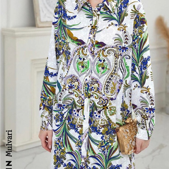 Wide leg pants + tunic - Picture 3 of 5